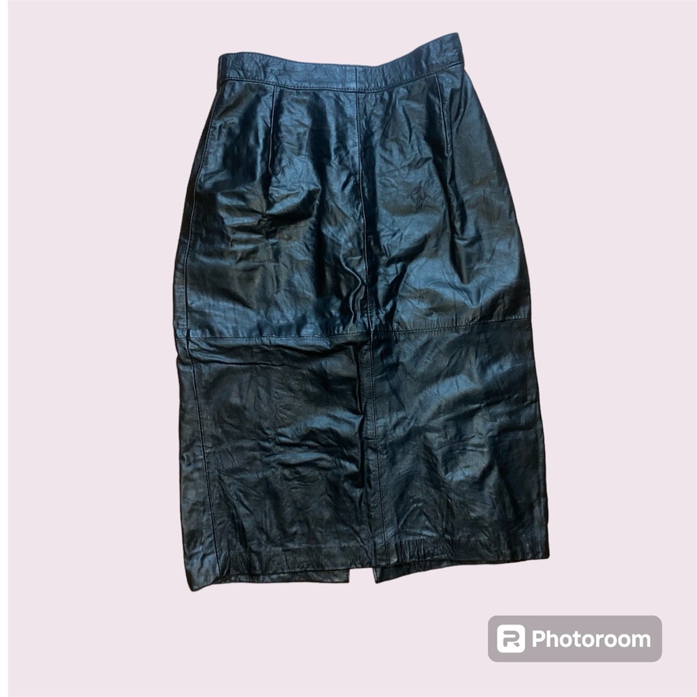 Vintage leather skirt